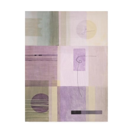 Pablo Esteban 'Abstract With String' Canvas Art,14x19